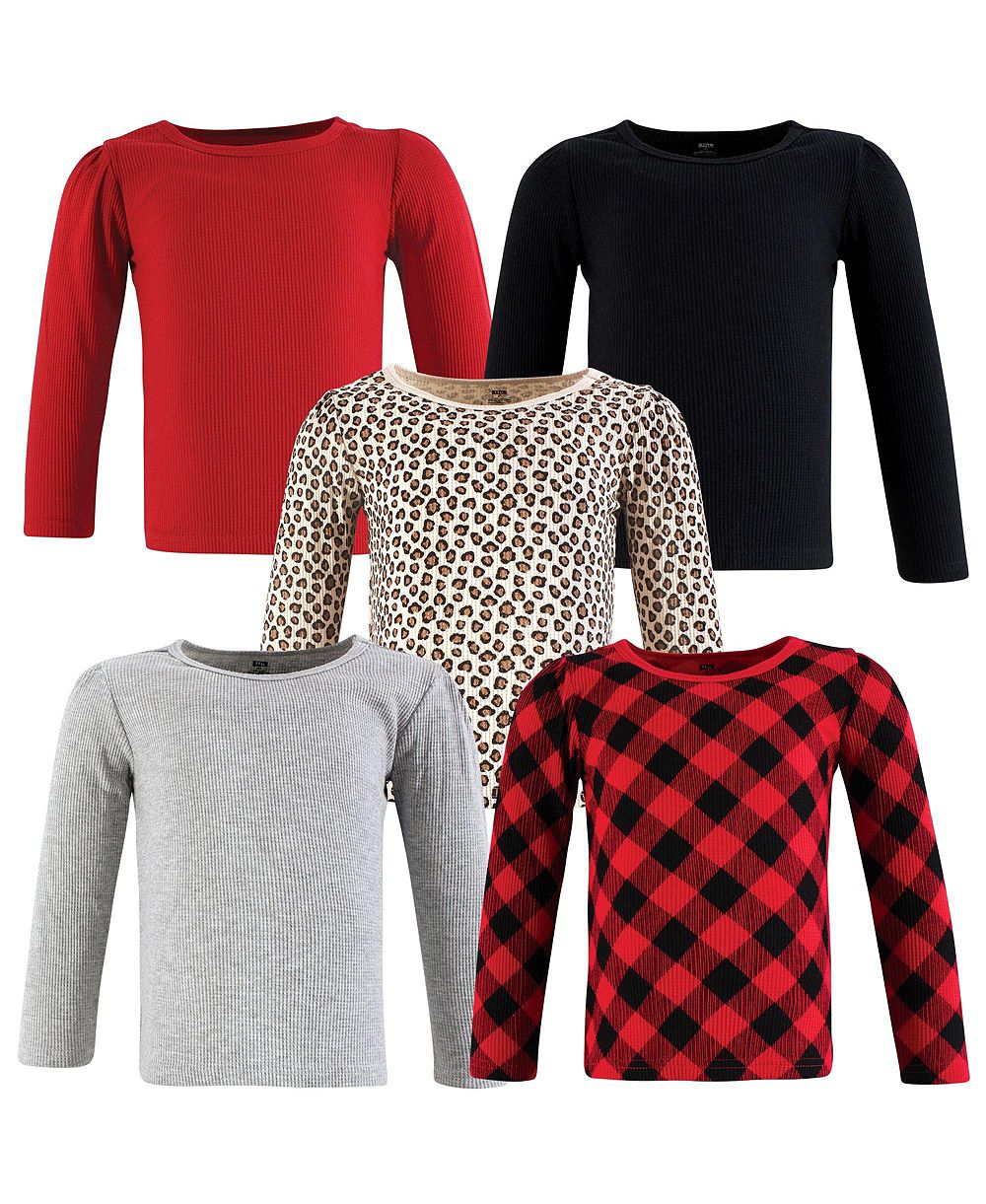 Детский комплект Hudson Baby Thermal Long Sleeve Tees 5pk