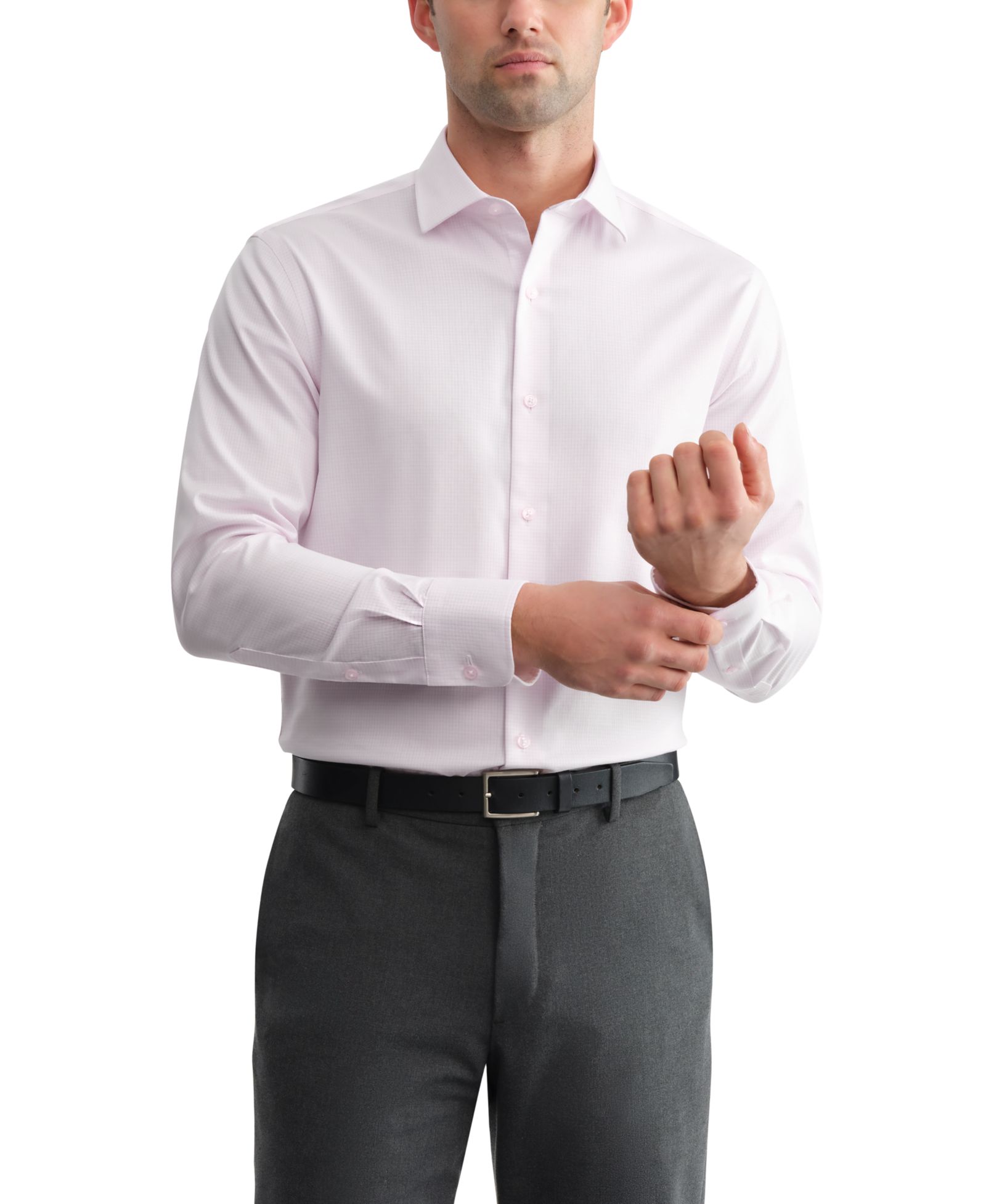 Tommy Hilfiger Men's TH Flex Twill Regular-Fit Dress Shirt