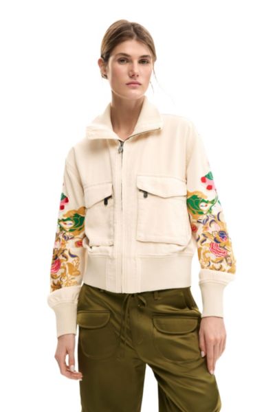 Desigual Women's Patch jacket with flowers