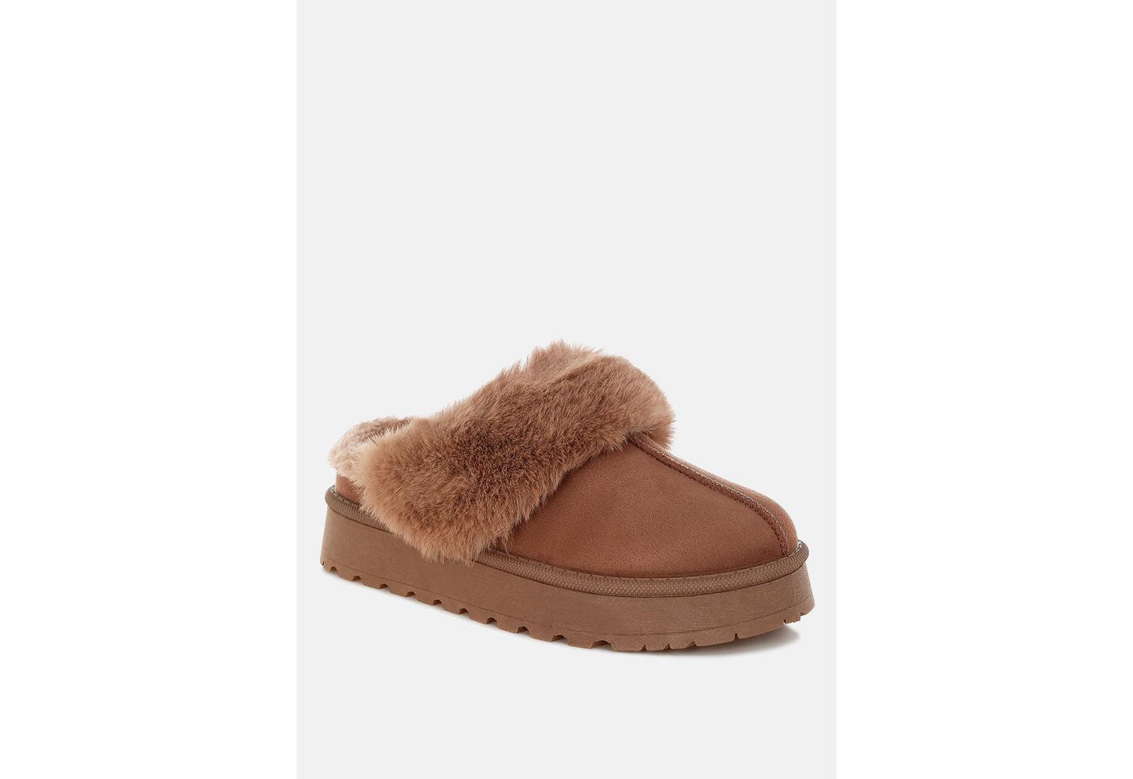 Женские слинг-кэжуал London Rag Portho Faux Fur Flat