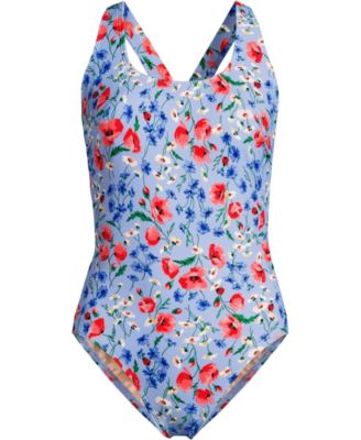 Soft cloud blue poppy floral