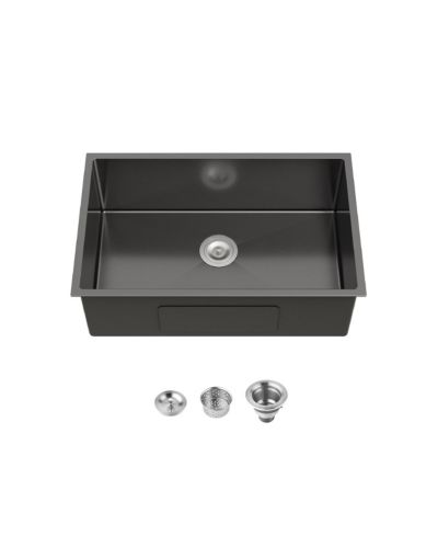 flynama 30x19inch Stainless Steel Kitchen Sink Single Bowl Undermount Workstation Handmade