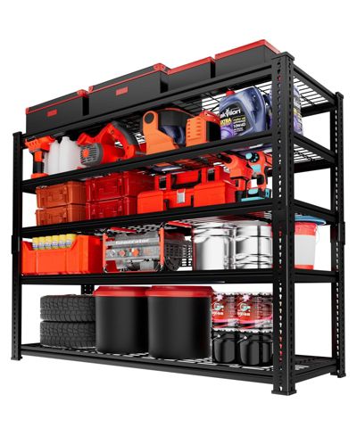 Lovmor 5-Tier 48 in W x 72 in H x 18 in D Adjustable Heavy Duty Metal Shelving Unit