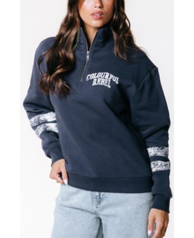 Colourful Rebel Женский свитшот Varsity Logo Relaxed Zip