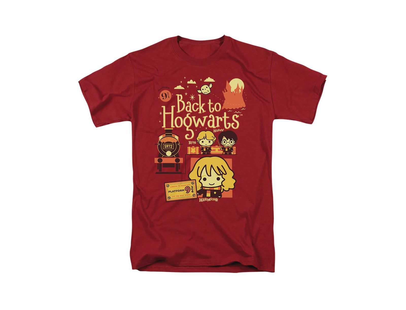 Harry Potter Men's Back To Hogwarts Platform 9 34 Chibis T Shirt