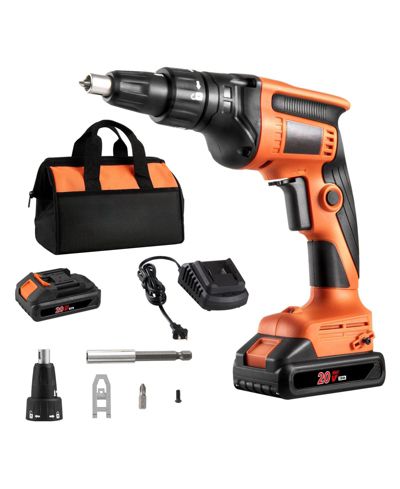 Mecale 20V Max Brushless Drywall Screw Gun, 4200RPM Cordless Drywall Screwgun Kit with 2 Batteries, Charger, Belt Clip & Tool Bag
