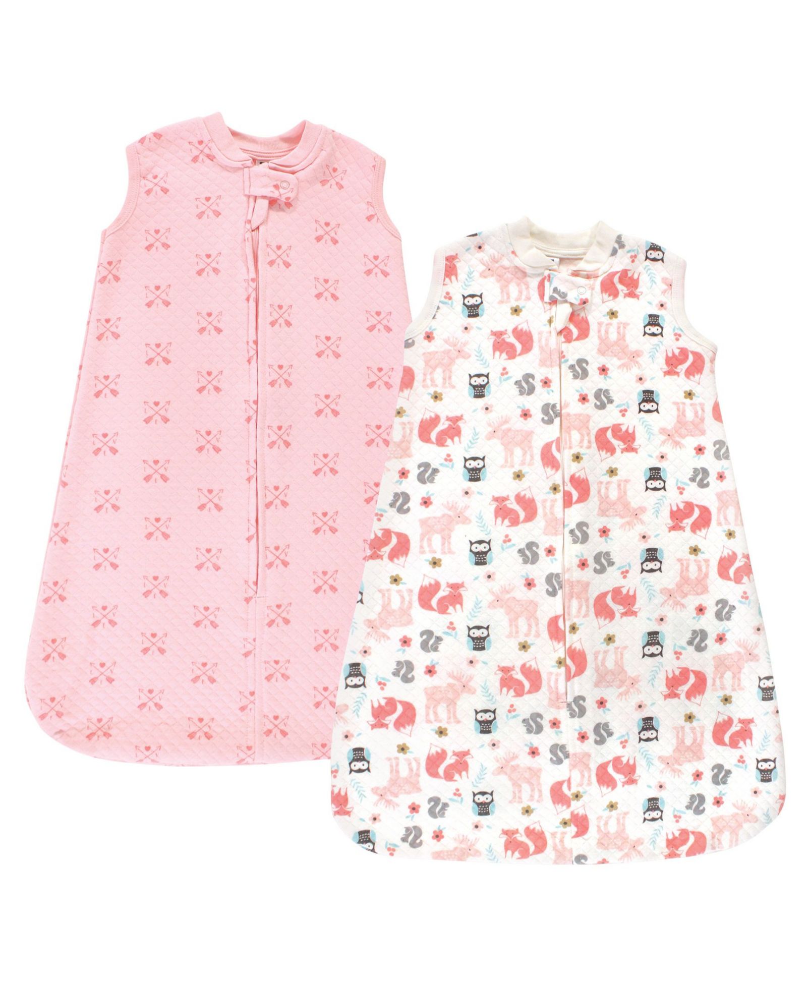 Hudson Baby Premium Quilted Sleeveless Sleeping Bag and Wearable Blanket