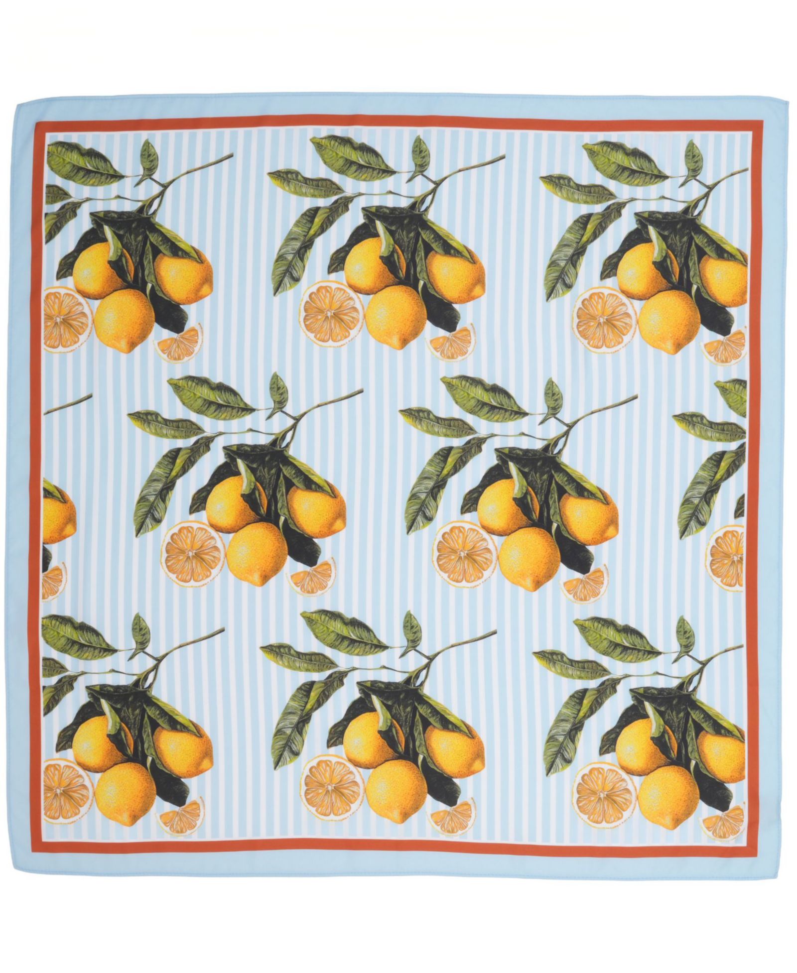 Bespoke Fashion Citrus-Print Square Scarf