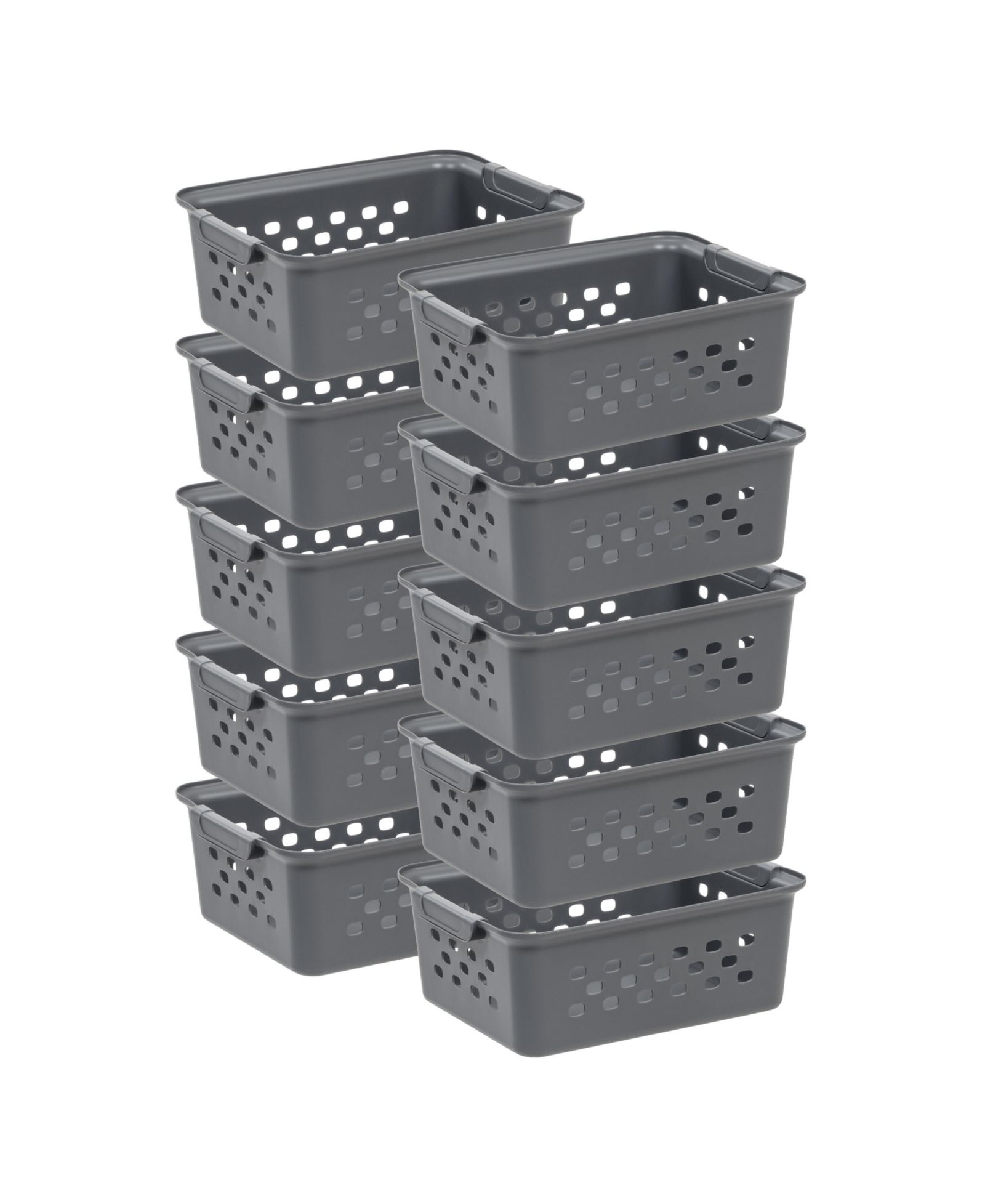 Органайзер IRIS Small Storage Basket Gray 10 шт