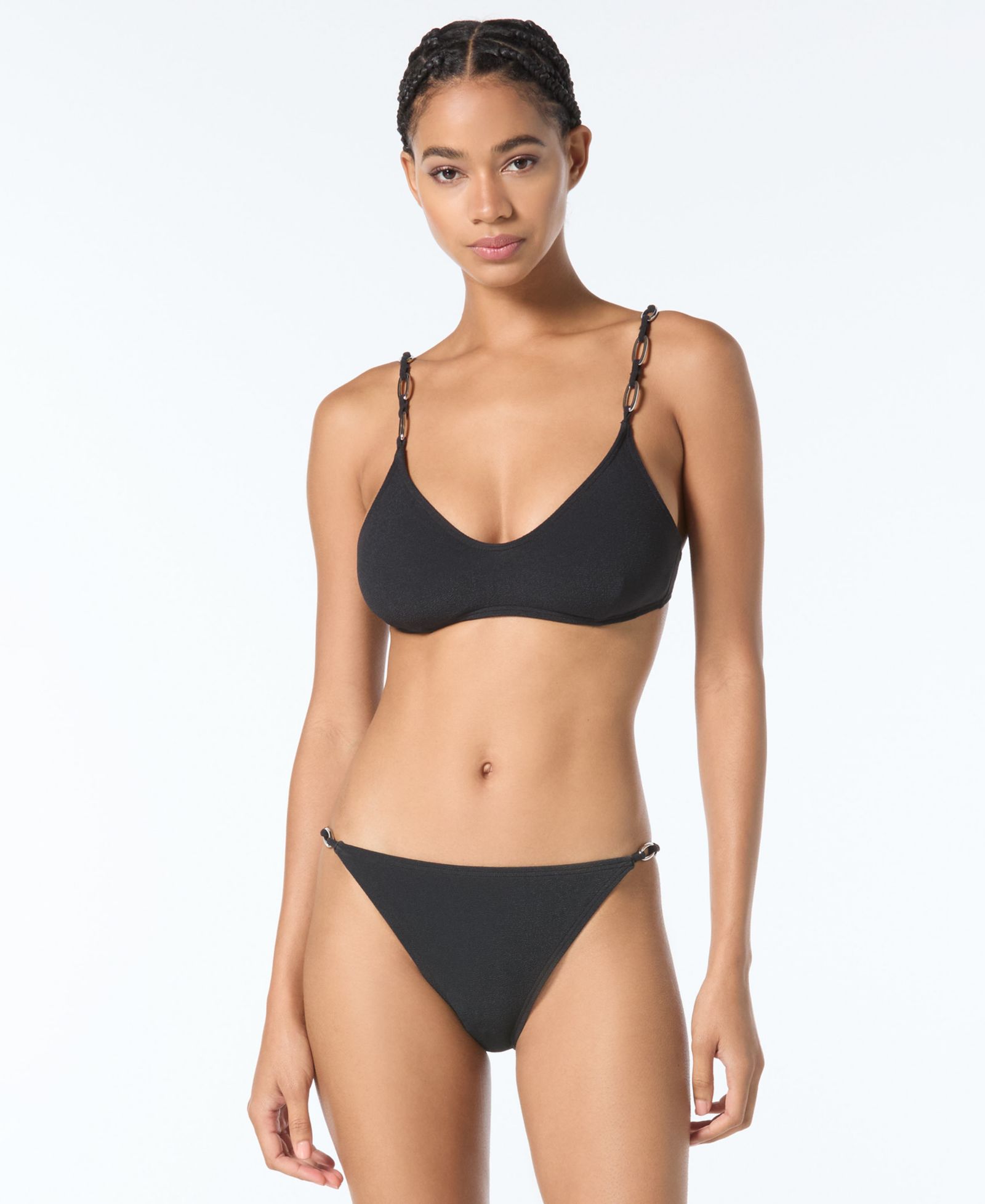 Women's Oval Link Swim Bikini Top