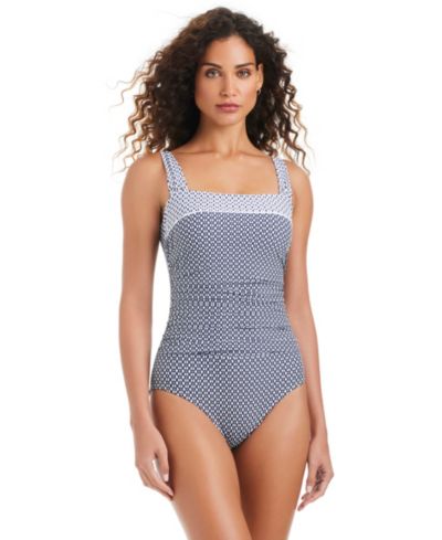 Beyond Control Women's Mio Block-Print One-Piece Swimsuit