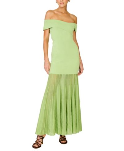 Платье-свитер Line & Dot Women's Rowan Off-The-Shoulder