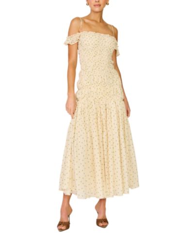 Женское платье Line & Dot Polka Dot Print Maxi