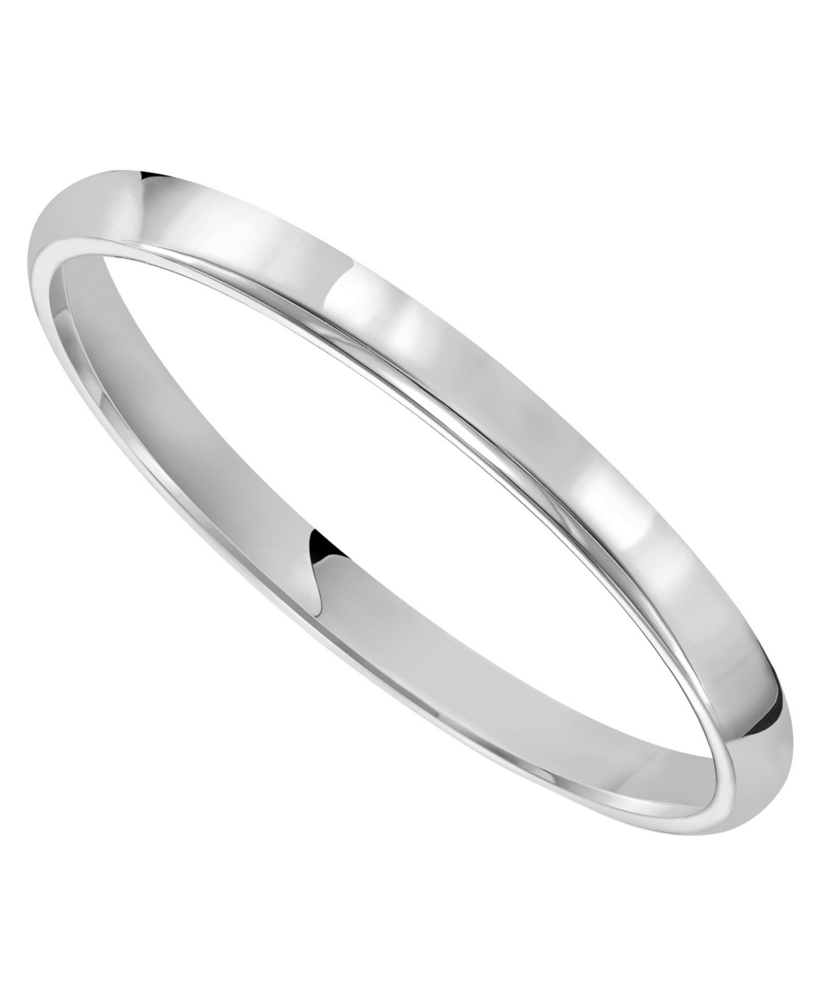 Macy's Men's 2mm Low Dome Wedding Band Ring in 10k Gold or 10k White Gold