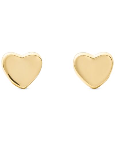 Серьги-гвоздики kate spade new york, золотистый металл, мини-сердечко