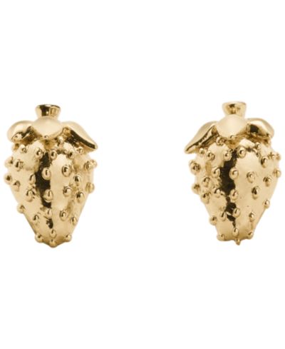 kate spade new york Gold-Tone Secret Garden Strawberry Stud Earrings