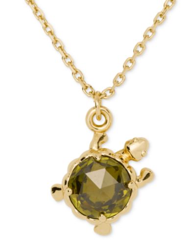 Золотистый кулон-подвеска kate spade new york Secret Garden Turtle