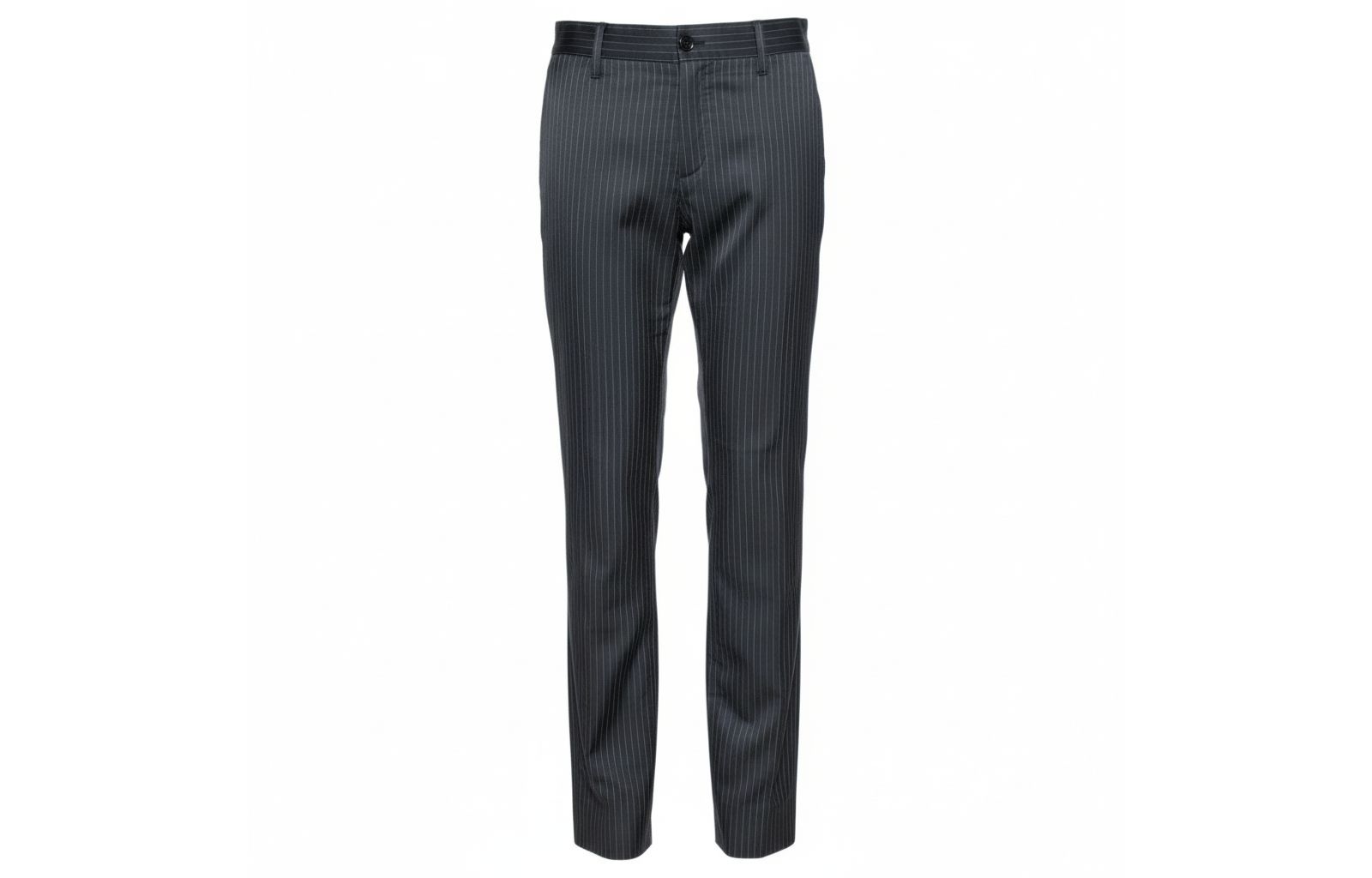 Женские брюки Pre-Owned Dolce & Gabbana Black Pinstriped Cotton Tailored