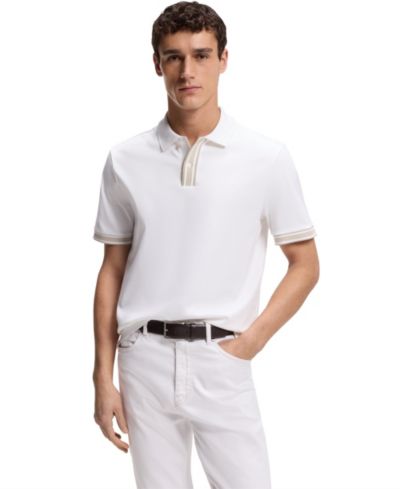 BOSS by Hugo Boss Мужской Mercerized-Cotton Regular-Fit Polo Shirt