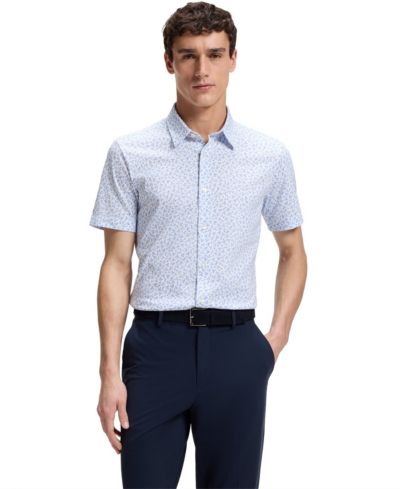 BOSS By Hugo Boss Мужская рубашка из смесового хлопка