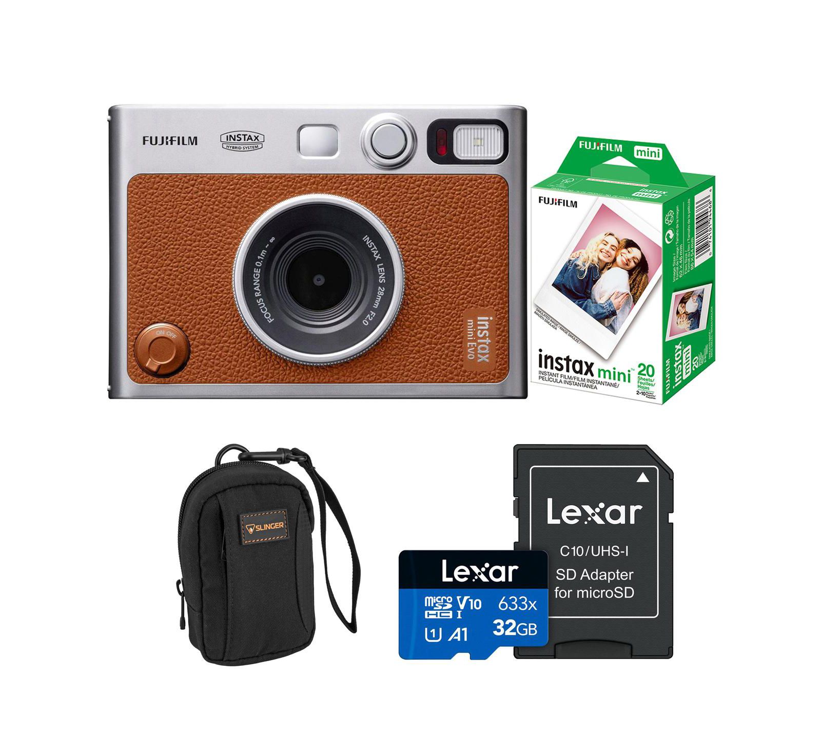 Фотоаппарат Fujifilm Instax Mini Evo Brown + Essentials Kit