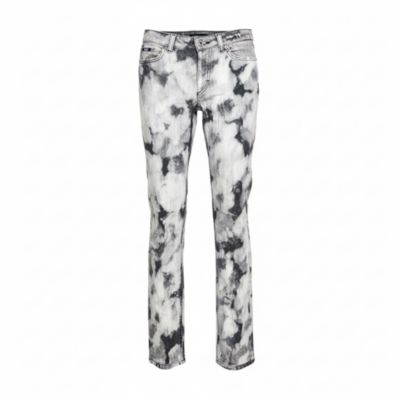 Pre-Owned Dolce & Gabbana Women's Pre-Owned Dandg Grey Acid Washed Denim Straight Fit Jeans