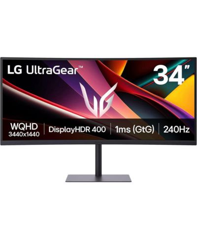 LG UltraGear 34G630A-B 34" 21:9 UltraWide QHD 240Hz Curved VA LCD HDR игровой монитор, Black