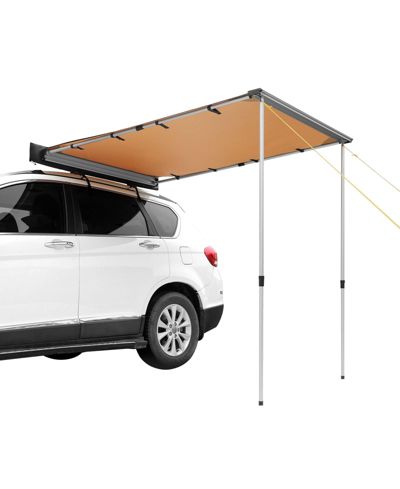 Mecale боковой тент для автомобиля 6.6' x 8.2', выдвижной тент с защитой от UV50+ и сумкой для хранения, регулируемая высота