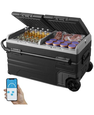 Mecale 115L Dual Zone Portable Car Refrigerator Freezer, Compressor Cooler for Car or Home