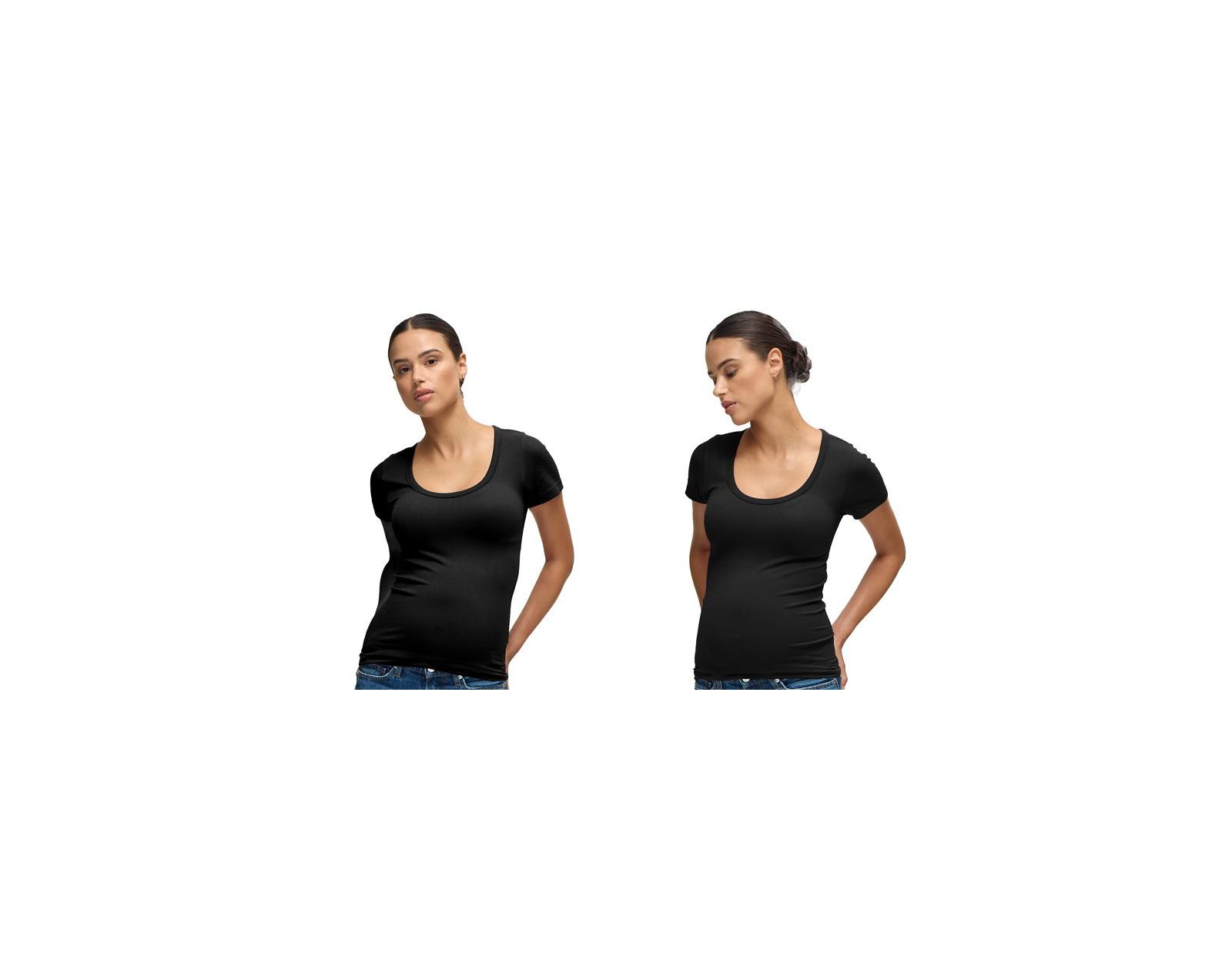 Материнская футболка Ingrid + Isabel Seamless Rib Short Sleeve Crew Tee