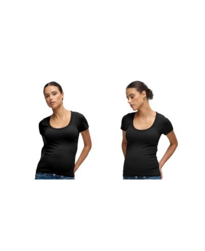 Материнская футболка Ingrid + Isabel Seamless Rib Short Sleeve Crew Tee