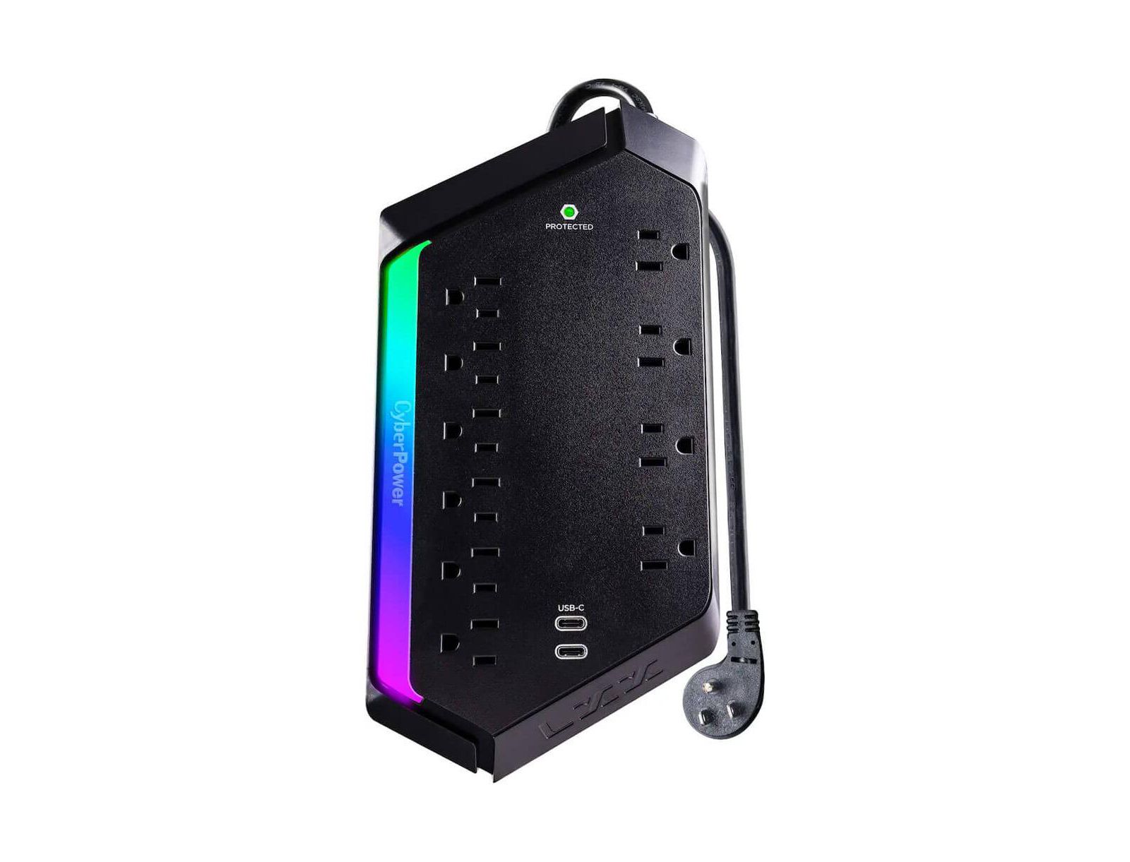 Сетевой фильтр CyberPower 10-Outlet RGB с портами USB-C и USB