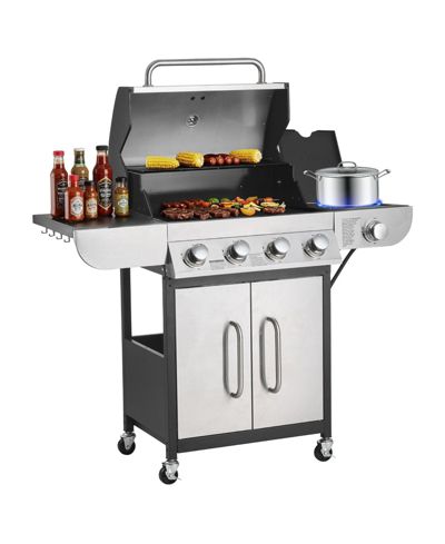Газовый гриль Ecooso 4-Burner Propane с боковой горелкой
