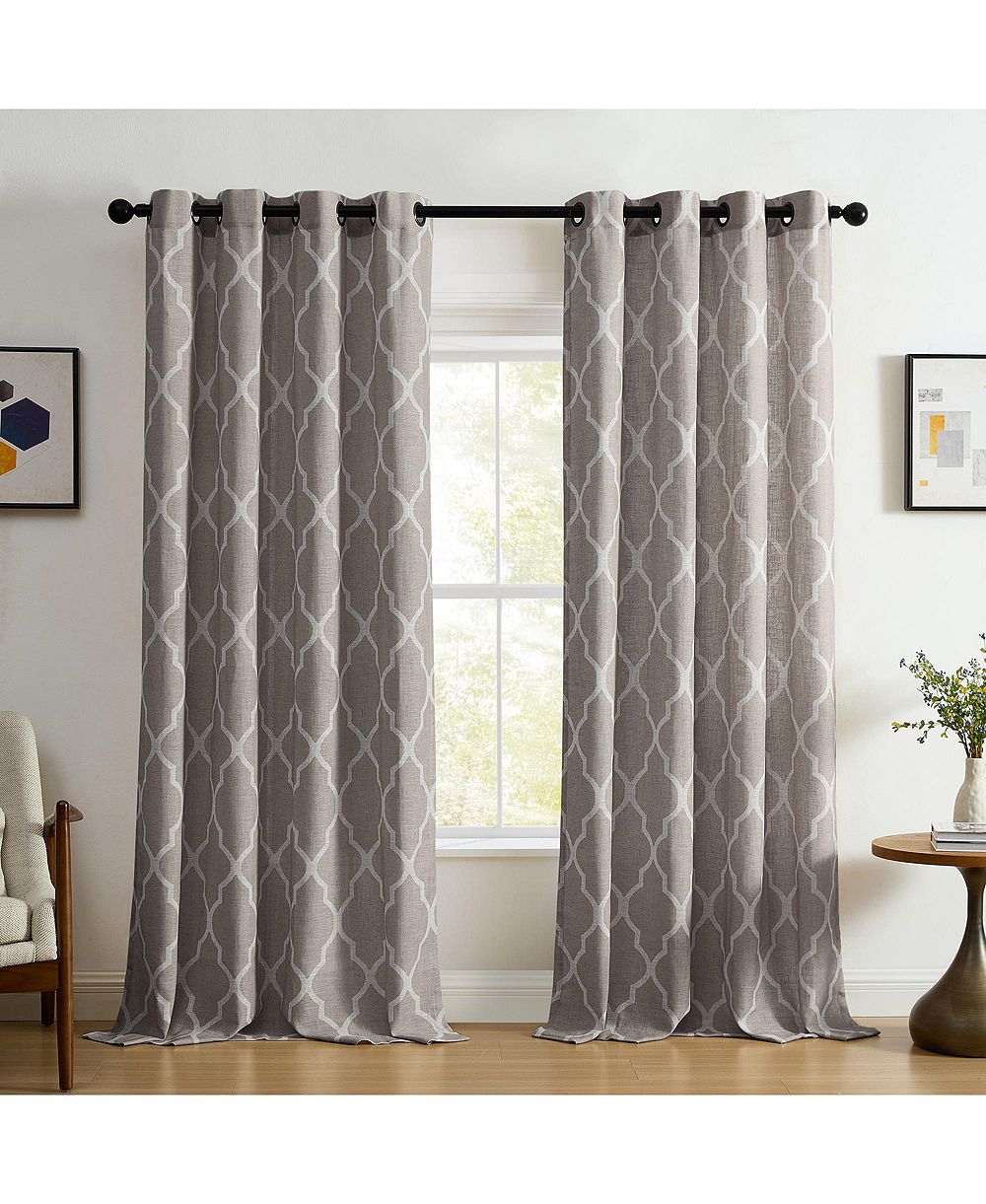Штора Elrene Home Fashions Medalia Geometric Window Curtain Panel