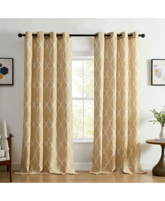 Elrene Home Fashions портьера Medalia Geometric