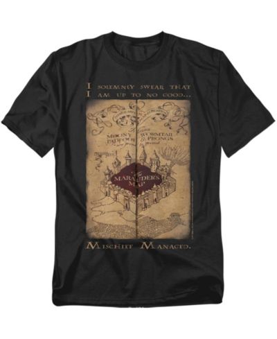 Harry Potter Men's Marauder's Map Words T Shirt