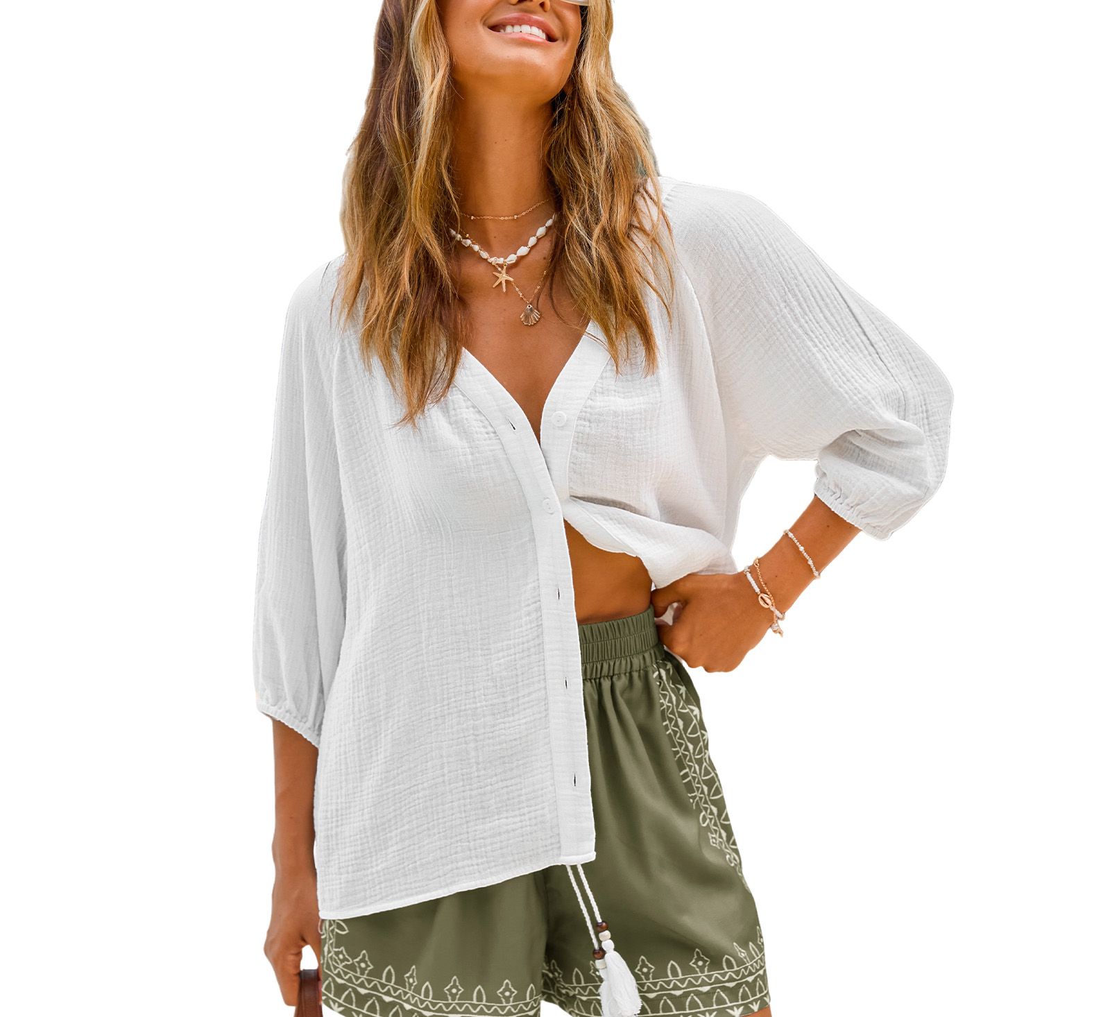 Топ Cupshe Women's Feeling Zen Cover-Up