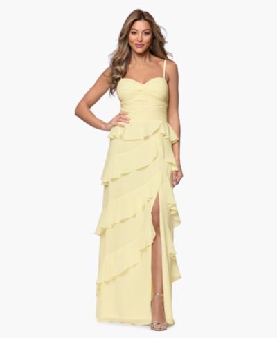 Женское макси-платье XSCAPE Ruffle Detail Tiered