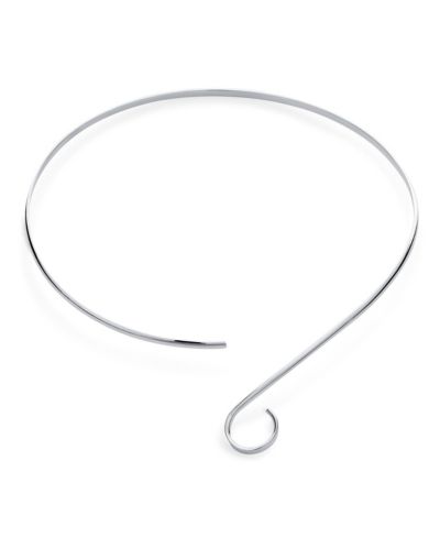 Геометрическое колье-чокер Bling Jewelry S Swirl из серебра .925