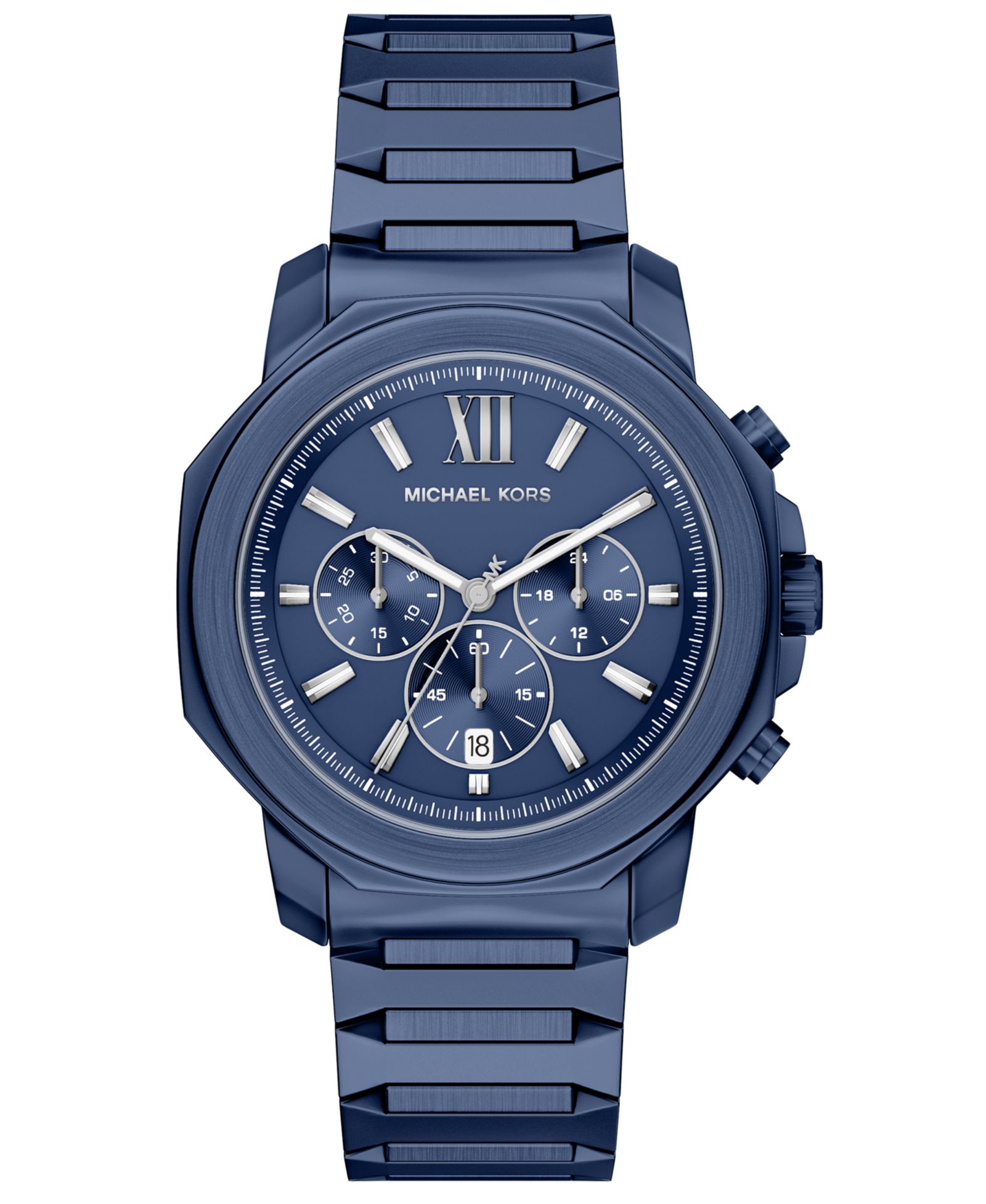 Часы Michael Kors Men's Prescott Chronograph Blue Stainless Steel