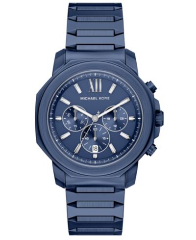 Часы Michael Kors Men's Prescott Chronograph Blue Stainless Steel