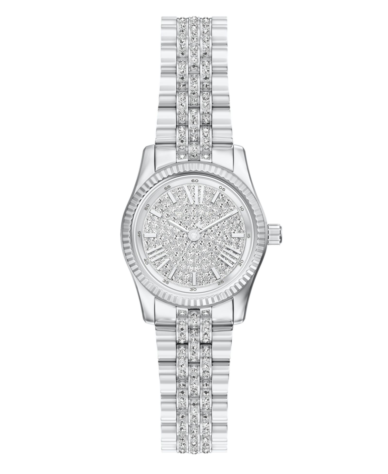 Женские часы Michael Kors Lexington Three-Hand из нержавеющей стали серебристого цвета, 26mm
