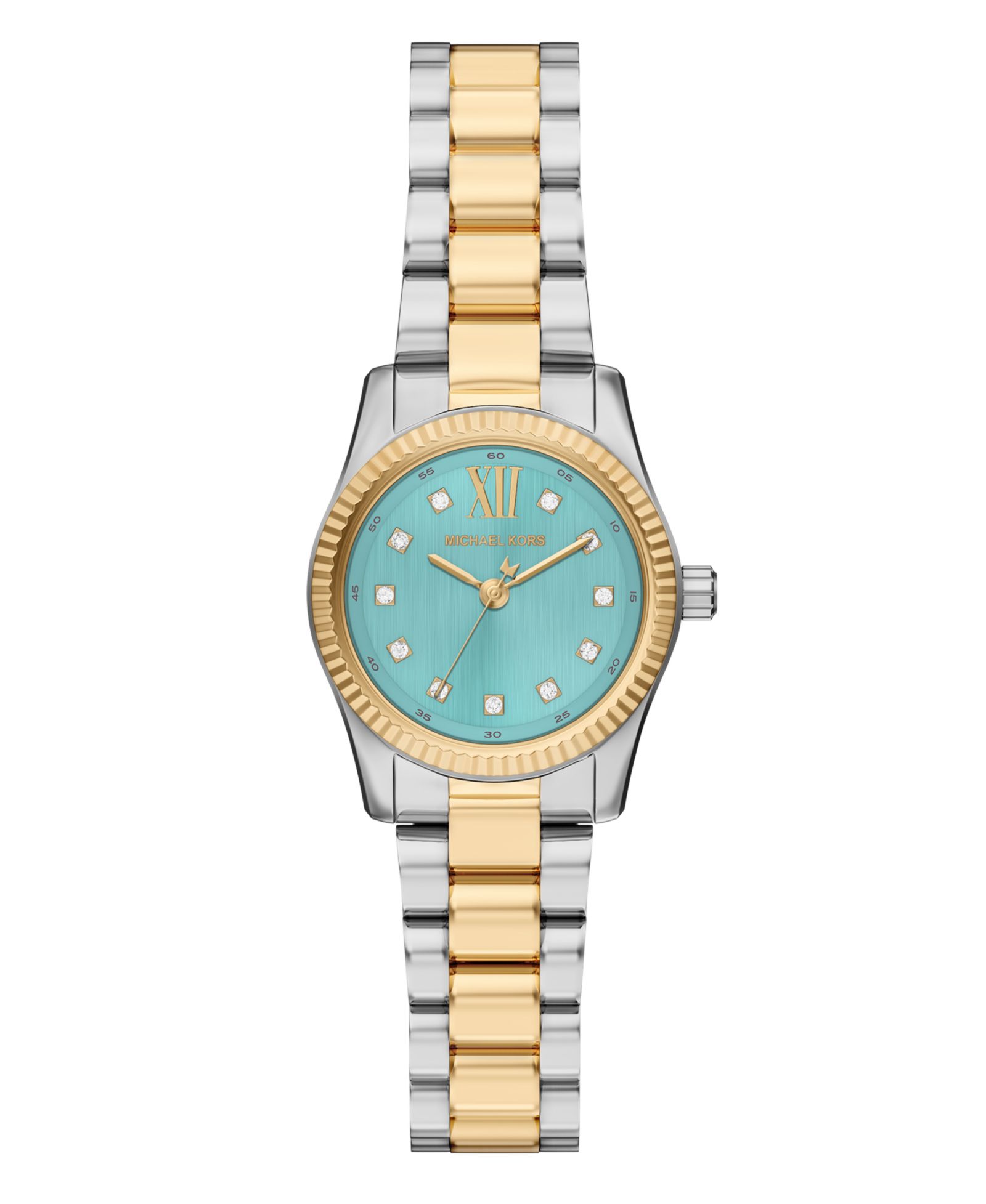 Женские часы Michael Kors Lexington Three-Hand Two-Tone Stainless Steel 26mm