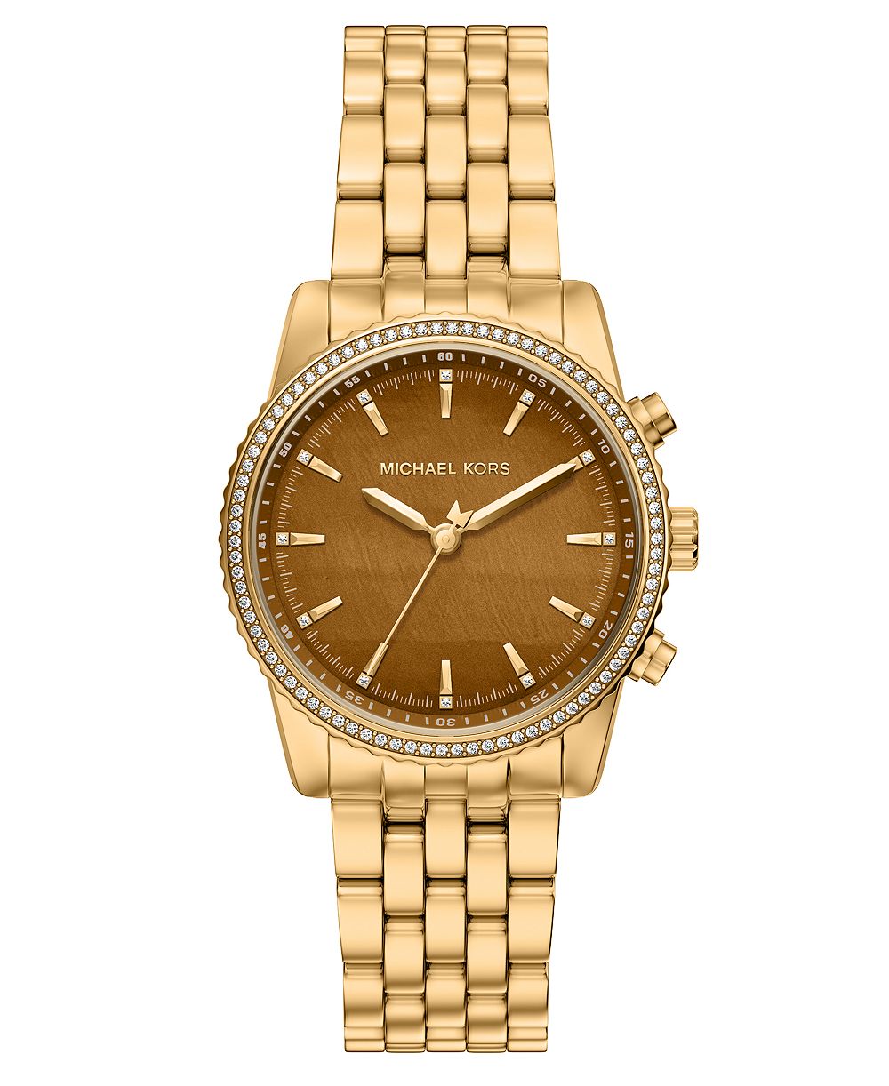 Часы Michael Kors Women's Bryant Three-Hand Gold-Tone Stainless Steel, 35mm