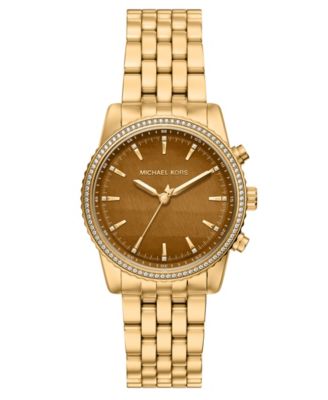 Часы Michael Kors Women's Bryant Three-Hand Gold-Tone Stainless Steel, 35mm