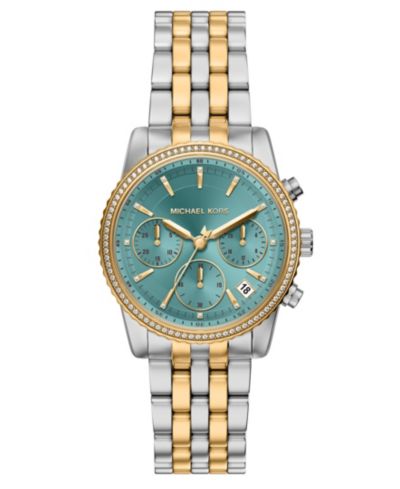 Женские часы Michael Kors Bryant Chronograph Two-Tone Stainless Steel, 35mm