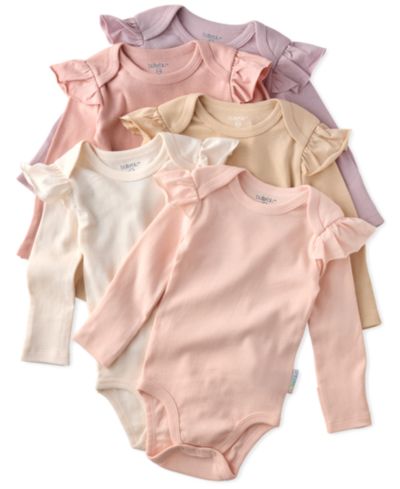 Детский набор боди butterblu Ashley Ruffle Shoulder Long-Sleeve Organic Cotton 5-Pack