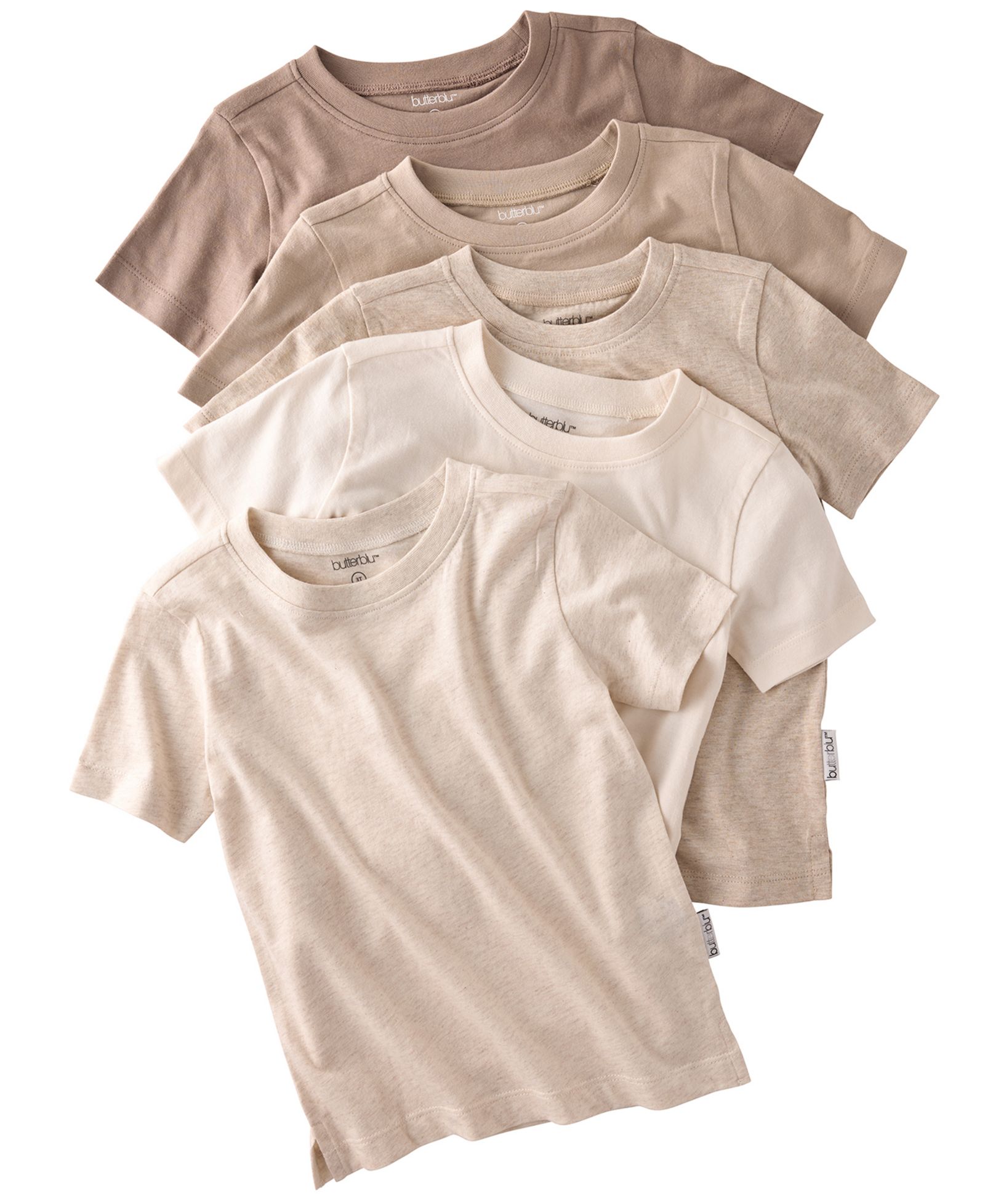 Детская футболка butterblu Round Neck Short-Sleeve, набор из 5 шт.