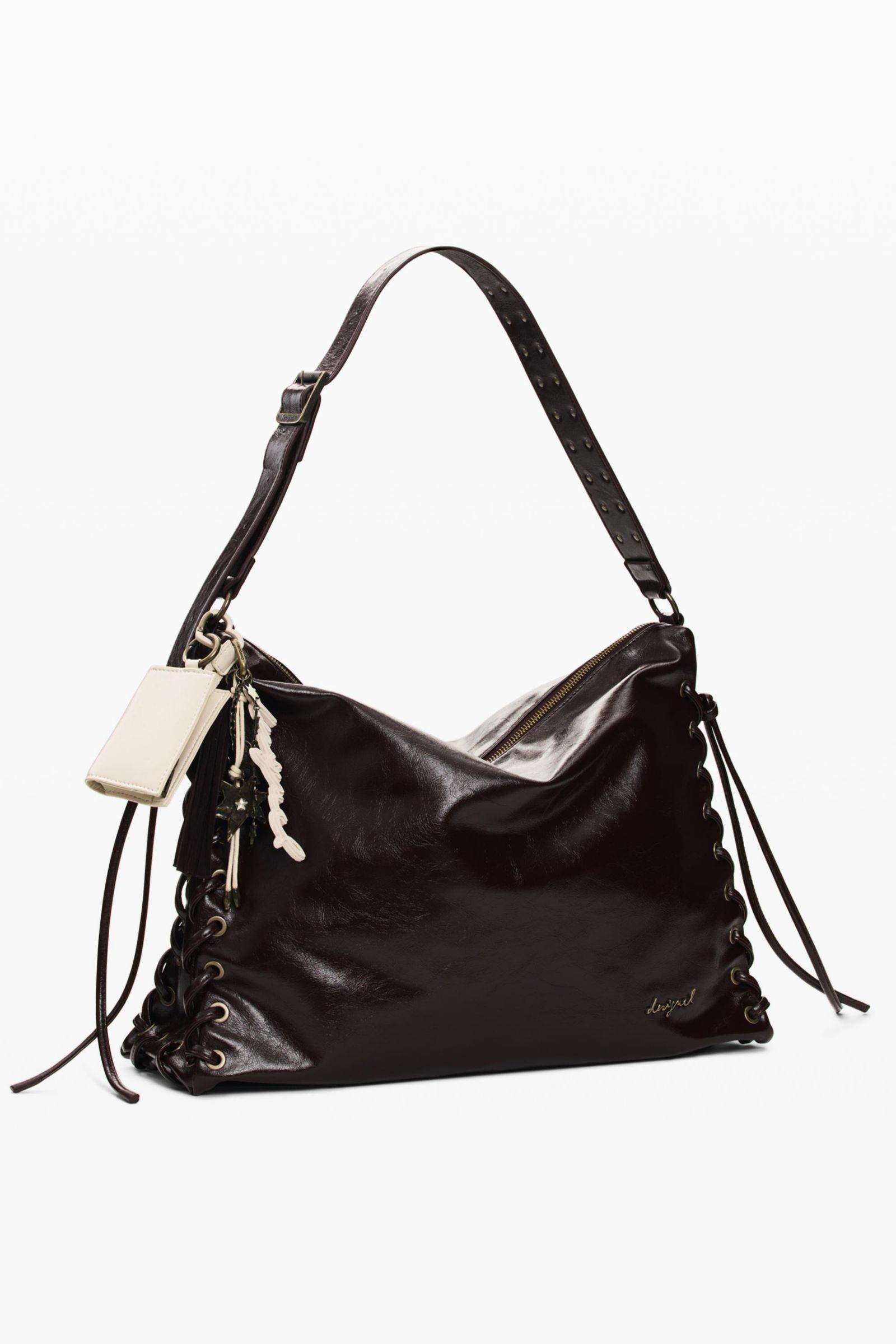 Desigual Women's Large Shiny Woven Bag