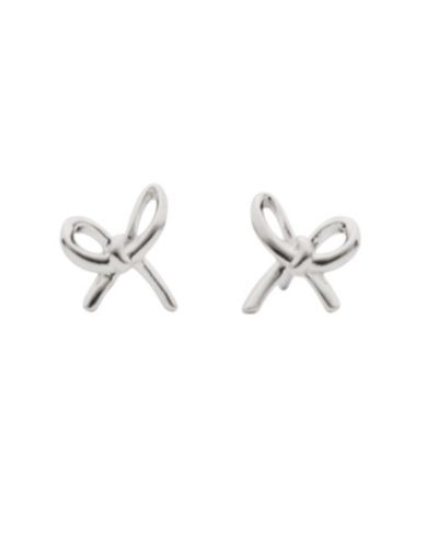 kate spade new york серьги-гвоздики Cubic Zirconia Girlie Pearlie Mini Bow (также доступны в серебристом цвете)